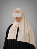 Long Hijab Lumeyah - Blanc Crème