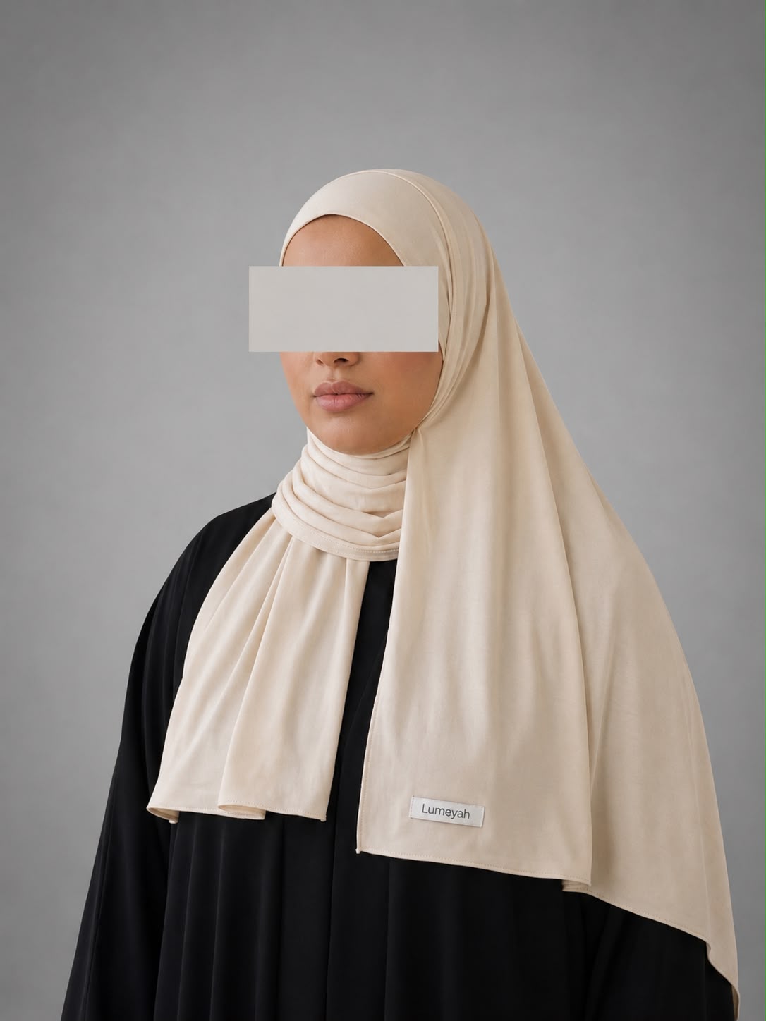 Long Hijab Lumeyah - Blanc Crème