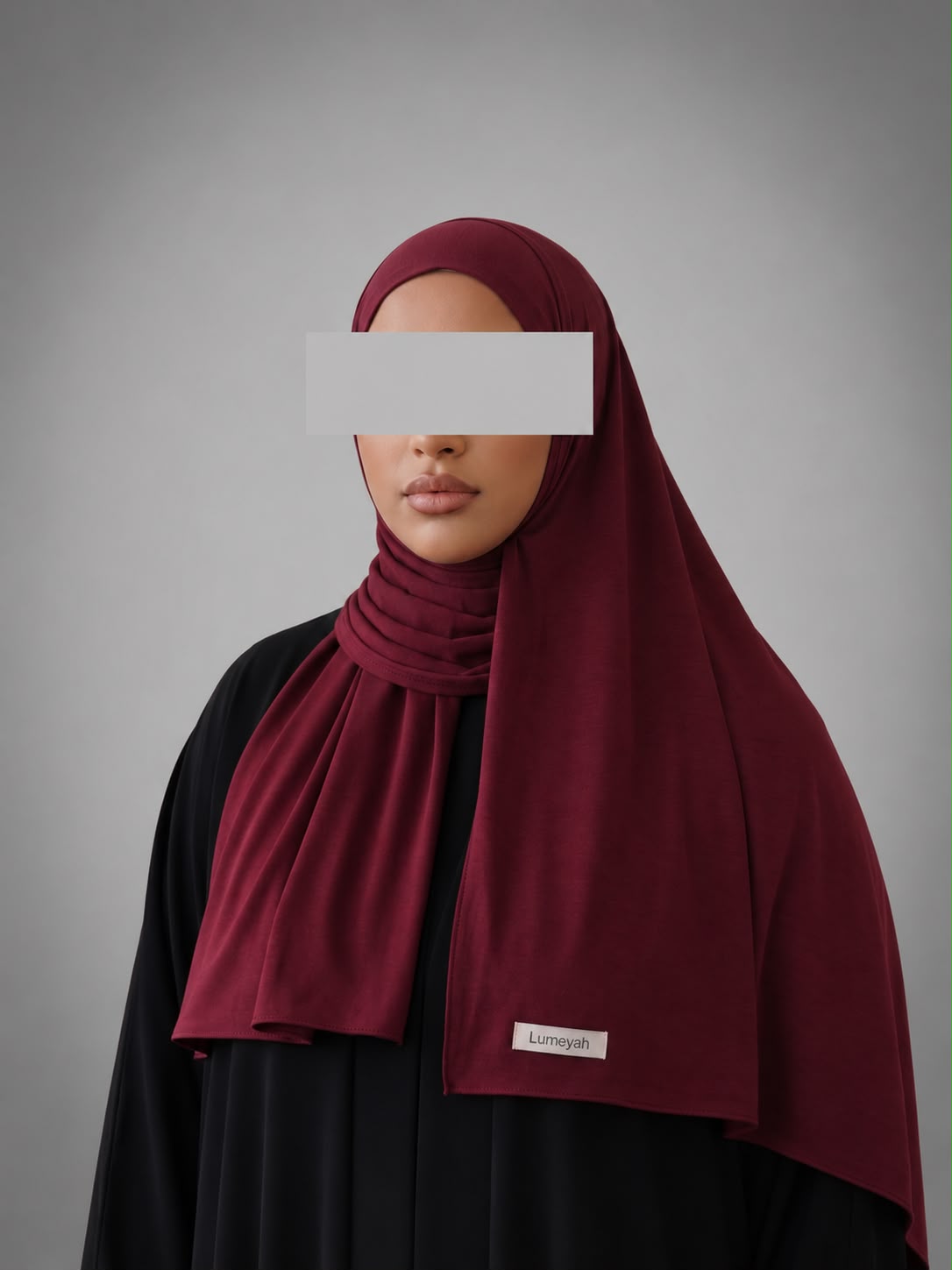 Long Hijab Lumeyah - Bordeaux