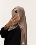 hijab bambou taupe doux lumeyah belgique