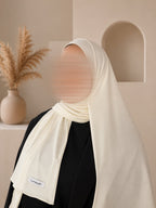 Long Hijab Lumeyah - Jaune Beurre