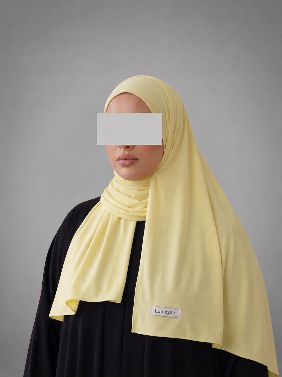 Long Hijab Lumeyah - Jaune Canard