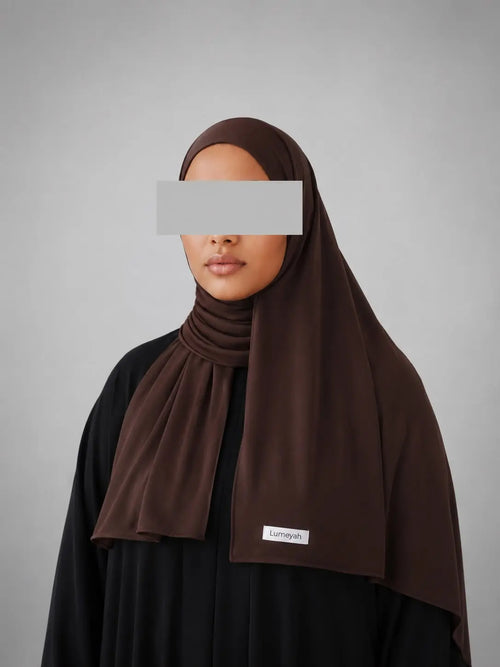 hijab long jersey premium cacao lumeyah