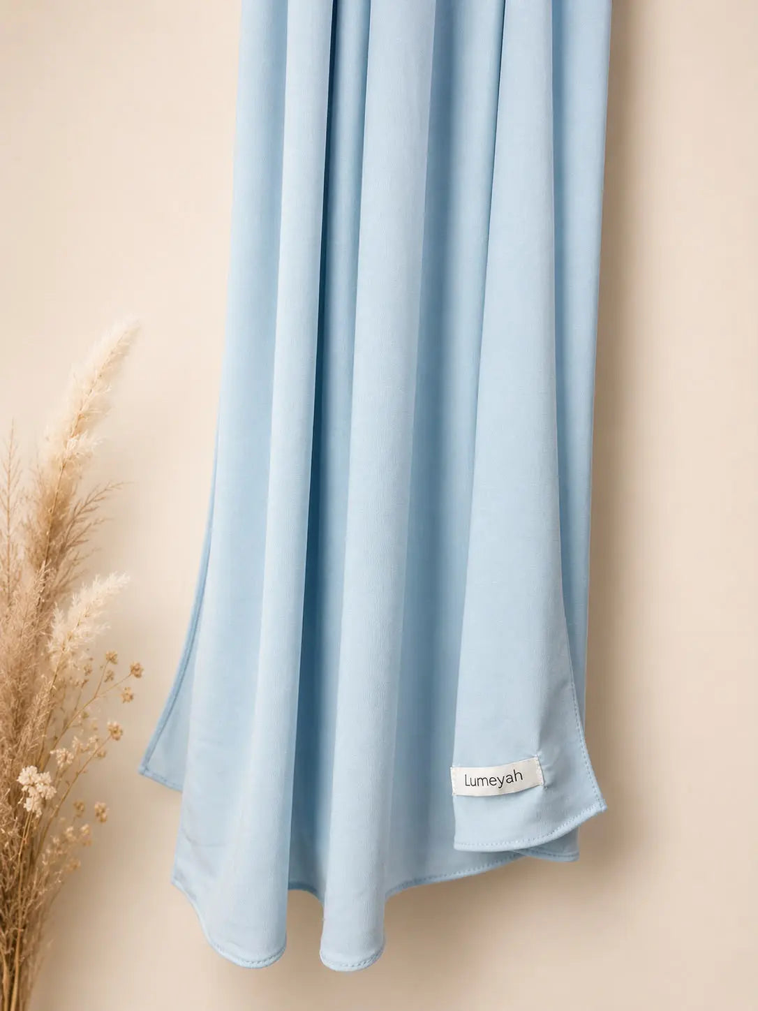 hijab long jersey premium bleu glacier lumeyah