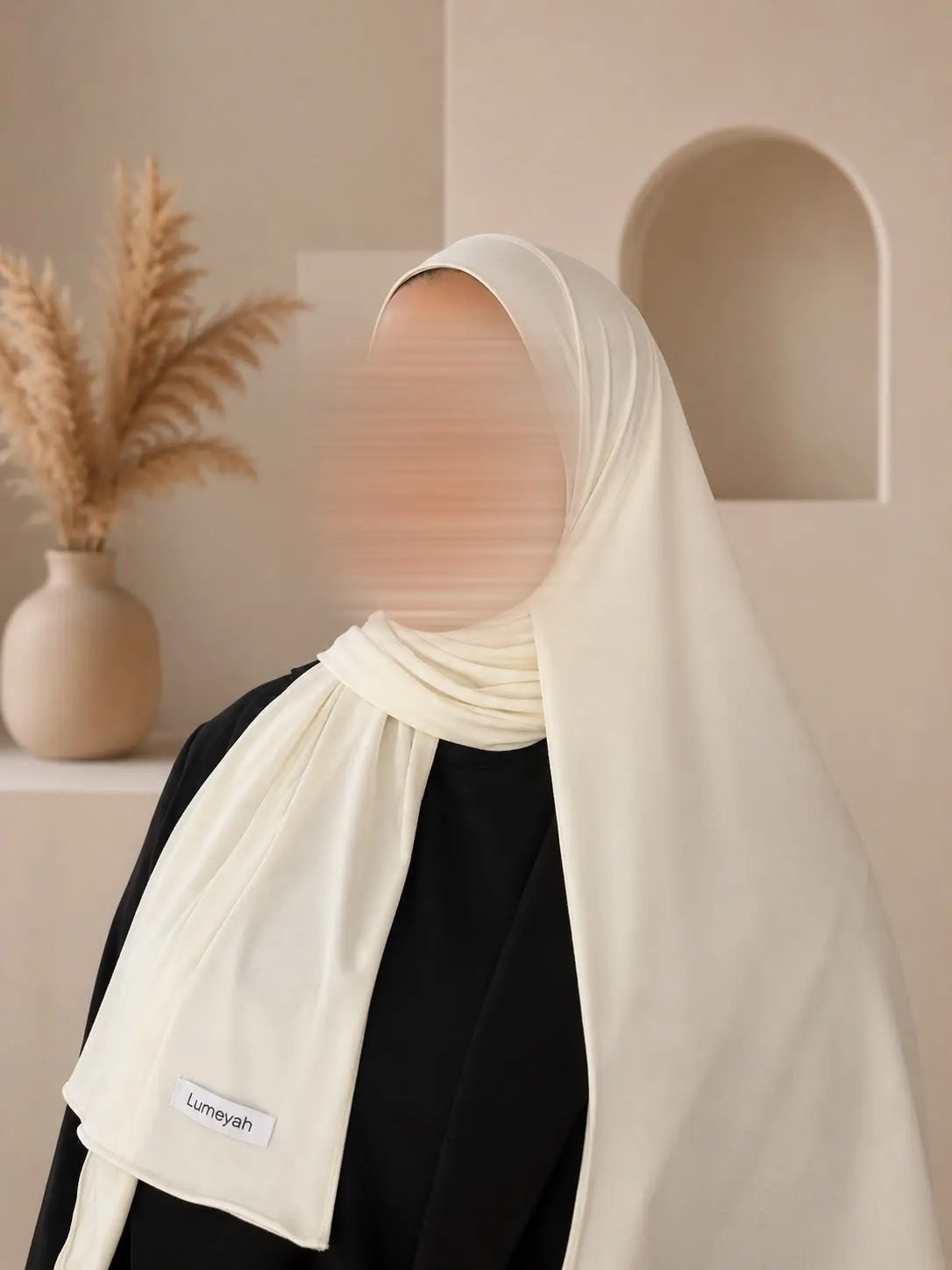 hijab long jersey premium jaune beurre lumeyah