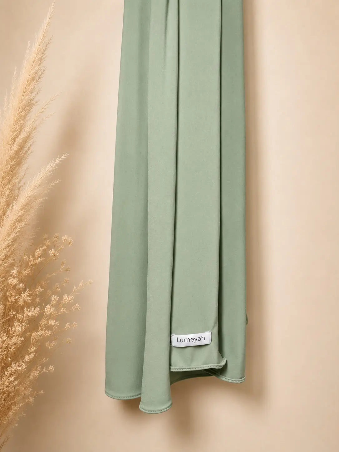 hijab long jersey premium vert menthe lumeyah